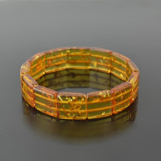 Cognac tube natural Baltic amber new bracelet